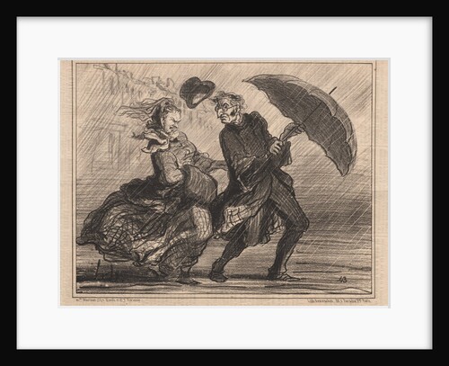 Parisians Sketches: Pl. 34, It's Nothing Eleanor by Honoré Daumier; Mon. Martinet