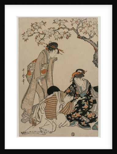 Parody of an Imperial Carriage Scene, c. 1798 by Kitagawa Utamaro