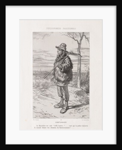 Parsian Physiognomy: Street Sweeper by Paul Gavarni