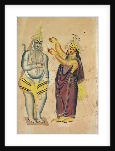 Parvati Placing a Wedding Garland on Shiva, 1800s by Unknown