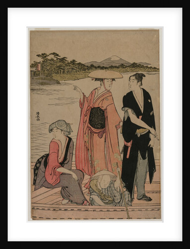 Passengers in a Ferry Boat on the Sumida River, 1784 by Torii Kiyonaga