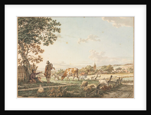 Pastoral Landscape with Village, 1799 by Jacob Cats