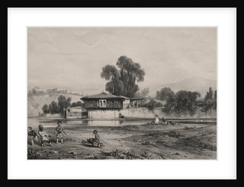 Pavilion at the Edge of a River by Alexandre-Gabriel Decamps