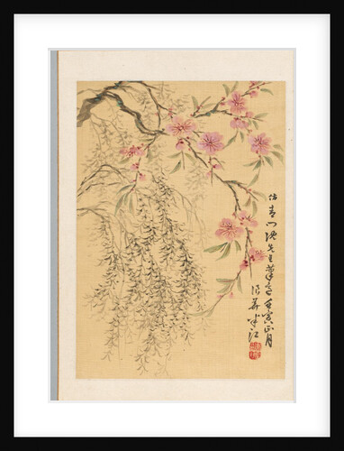 Peach Blossoms and Willows, 1842 by Hanko Okada