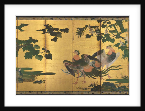 Peafowl and Phoenixes, late 1500s by Tosa Mitsuyoshi (attributed to)