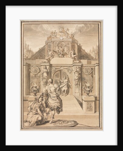 Perseus and Minerva before a Temple by Jan Goeree