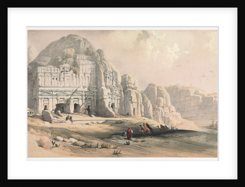 Petra, Eastern End of the Valley, 1839 by David Roberts