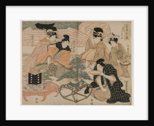 Picture of the First Visit to the Pleasure Quarters, mid 1800s by Kitagawa Tsukimaro