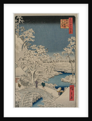 Picture of Twilight at the Drum Bridge in Meguro…, 1857 by Ando Hiroshige