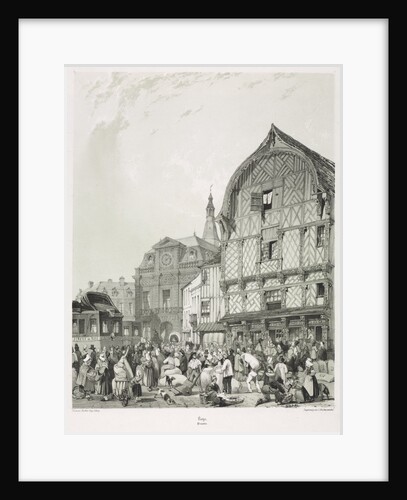 Picturesque and Romantic Journeys in Old France, Picardie?, 1840 by Thomas Shotter Boys; C. Hullmandel