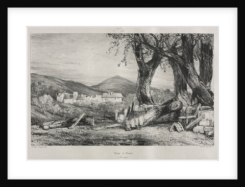 Picturesque and Romantic Journeys in Old France: Auvergne, Gorge of Royat, Plate 79, 1830 by Eugène Isabey