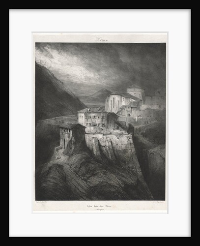 Picturesque and Romantic Journeys in Old France: Auvergne: St. John Church, Thiers, Plate by Eugène Isabey