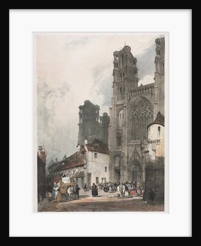 Picturesque Architecture in Paris, Ghent, Antwerp, Rouen: Laon, France, 1839 by Thomas Shotter Boys