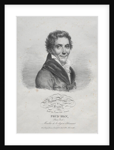 Pierre Paul Prudhon, 1820 by Julien Léopold Boilly