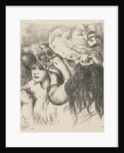 Pinning the Hat, 1897 by Pierre-Auguste Renoir