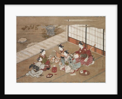 Playing the 'Hand Game', c. 1760 by Yasumasa Hasegawa