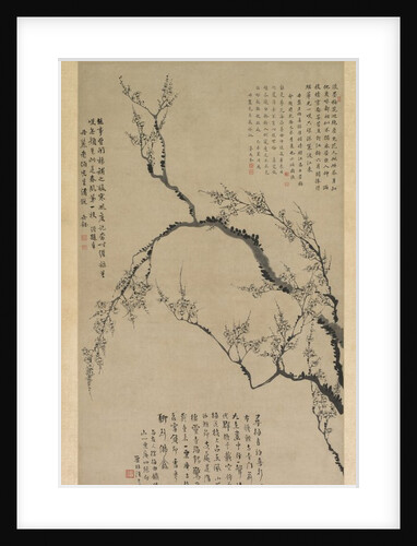 Plum Blossoms, 1747 by Wang Shishen