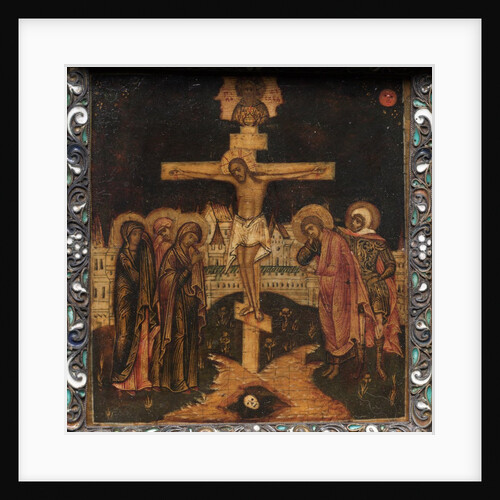 Portable Triptych Icon: The Crucifixion, 1600s by Unknown