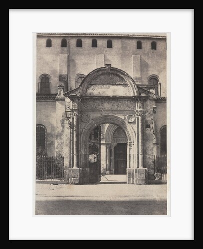 Porte Bachelier, Eglise Saint-Sernin, Toulouse, 1851 by Auguste Mestral and Gustave Le Gray