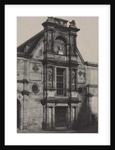 Portico of the Château dAnet, now at the École des Beaux-Arts, Paris, 1851 by Charles Marville