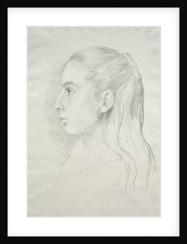 Portrait de Mlle. Nora E. Legros, 1896 by Alphonse Legros