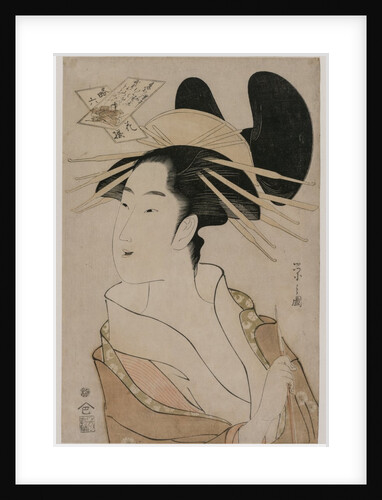 Portrait of a Courtesan Holding a Pipe…, mid 1790s by Ch?bunsai Eishi