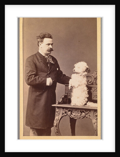 Portrait of a Man and His Dog, c. 1880 by Pascal Sébah