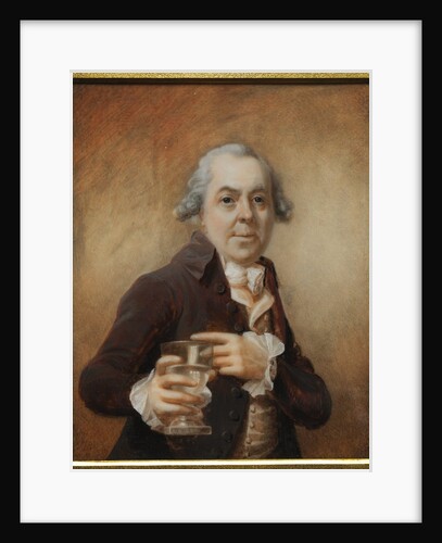Portrait of a Man Holding a Glass, c. 1780s by Joseph Daniel