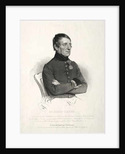 Portrait of Dr. Jospeh Hauer by Joseph Kriehuber