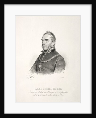 Portrait of Dr. Karl Joseph Meyer, 1844 by Joseph Kriehuber