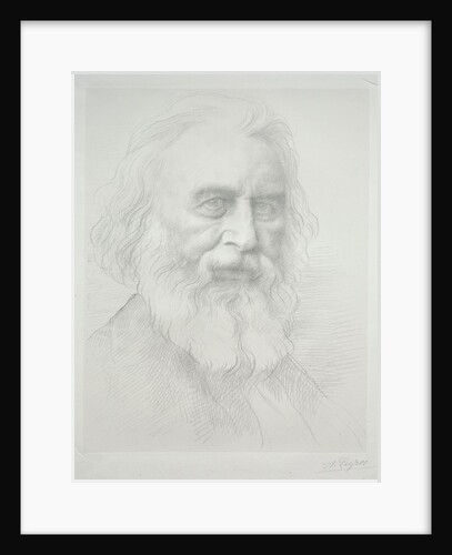 Portrait of Henry Wadsworth Longfellow by Alphonse Legros