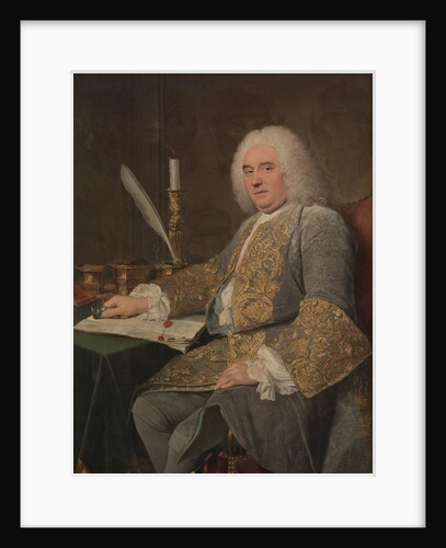 Portrait of Jean-Gabriel du Theil at the Signing of the Treaty of Vienna, 1738-1740 by Jacques André Joseph Aved