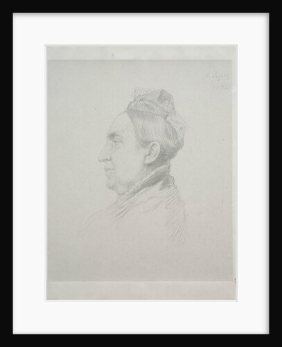 Portrait of Madame Kemp in Profile by Alphonse Legros