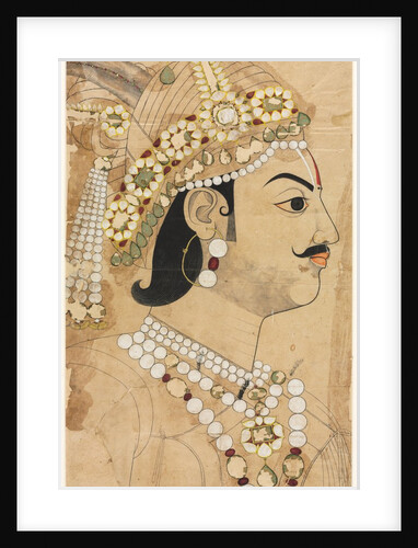 Portrait of Maharaja Pratap Singh, c. 1793 by Sahib Ram (attributed to)