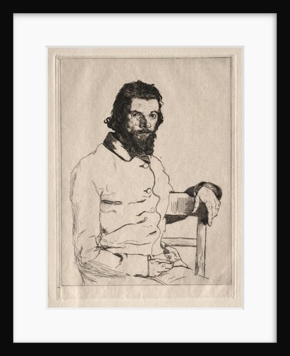 Portrait of Meryon, Seated by Félix Bracquemond