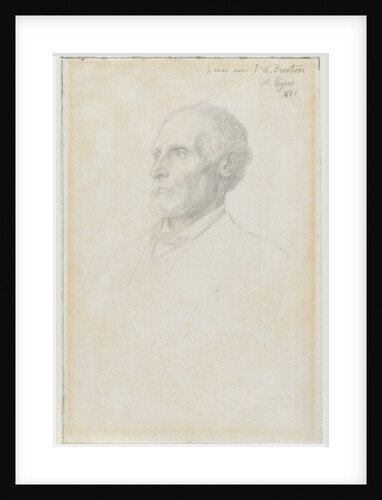 Portrait of Sir Frederick W. Burton, Director of the National Gallery, London, 1881 by Alphonse Legros