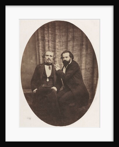Portrait of the Actor Pierre Bocage and Friend, c. 1860 by Eugène Colliau