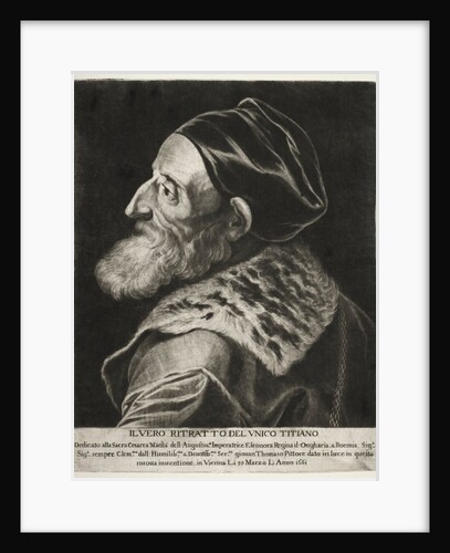 Portrait of Titian, 1661 by Jan Thomas