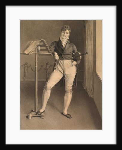 Portrait of Violinist Jean Vidal, 1808 by Adrien Victor Auger