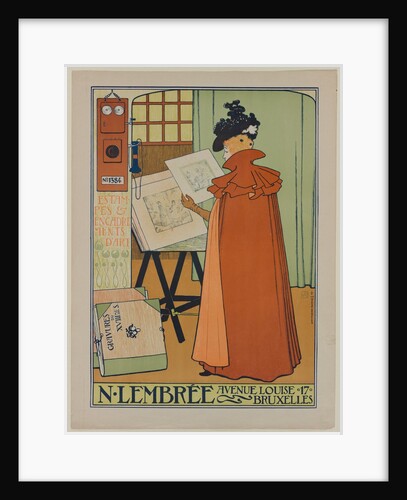 Poster for the Lembrée Gallery, 1897 by Theo van Rysselberghe
