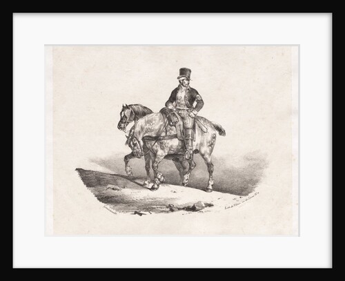 Postman or Two Harnessed Horses, 1823 by Théodore Géricault; Gihaut