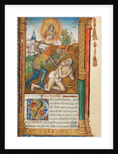 Printed Book of Hours: fol, 78r, Job, 1510 by Guillaume Le Rouge