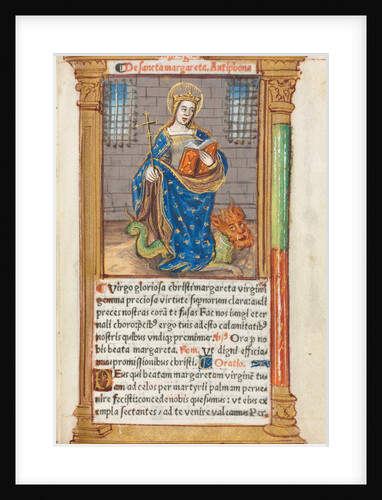 Printed Book of Hours: fol. 110r, St. Margaret, 1510 by Guillaume Le Rouge