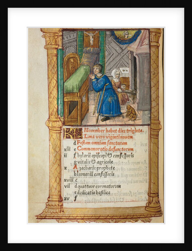 Printed Book of Hours: fol. 12v, November calendar page, 1510 by Guillaume Le Rouge