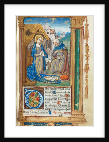 Printed Book of Hours: fol. 34r, The Nativity, 1510 by Guillaume Le Rouge
