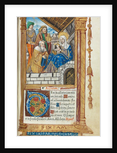 Printed Book of Hours: fol. 38r, Adoration of the Magi, 1510 by Guillaume Le Rouge