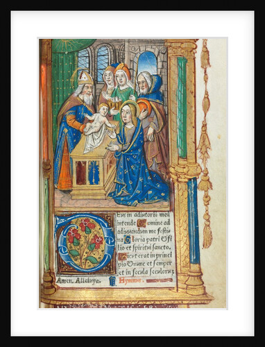 Printed Book of Hours: fol. 40r, Presentation in the Temple, 1510 by Guillaume Le Rouge