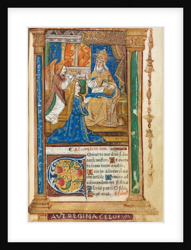 Printed Book of Hours: fol. 45r, Coronation of the Virgin, 1510 by Guillaume Le Rouge