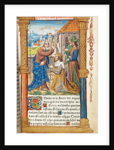 Printed Book of Hours: fol. 65r, David and Samuel, 1510 by Guillaume Le Rouge