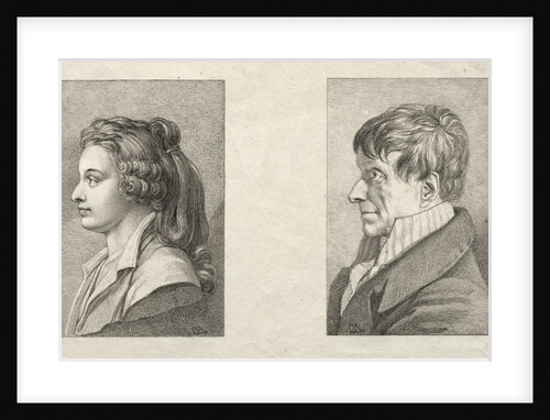 Profile Portrait of a Woman and a Man by Lorenzo II Quaglio